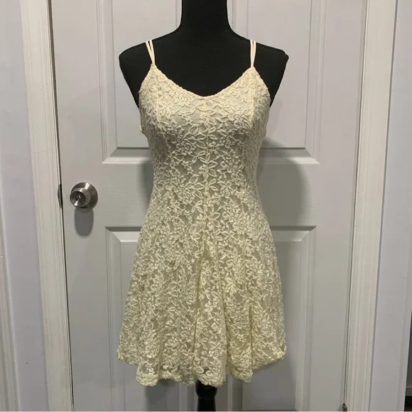 American Eagle Lace Slip Mini Dress American Eagle Lace Slip Mini Dress